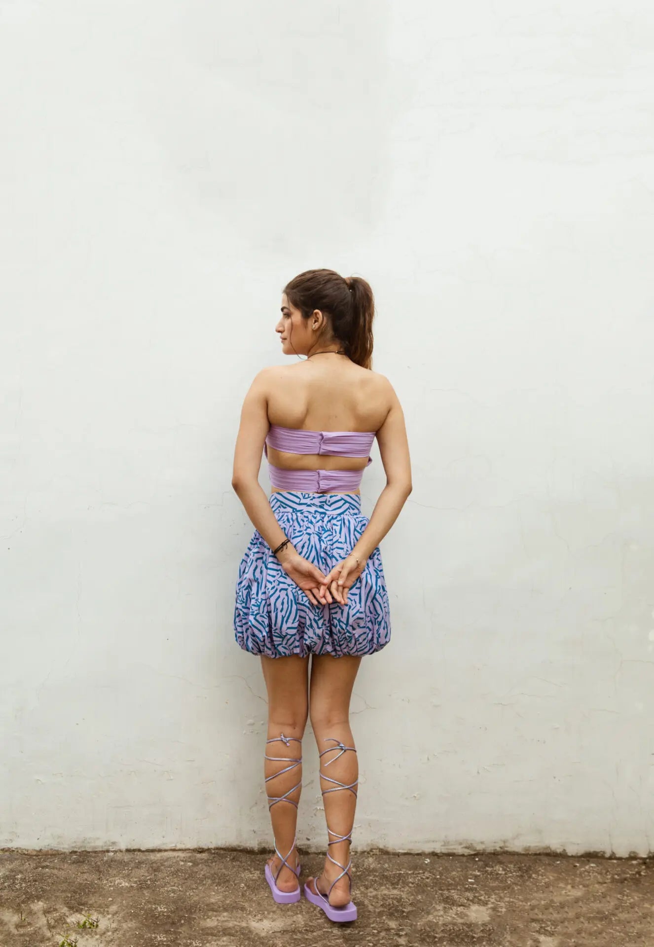 RAMY TUBE PLEATED CROP TOP