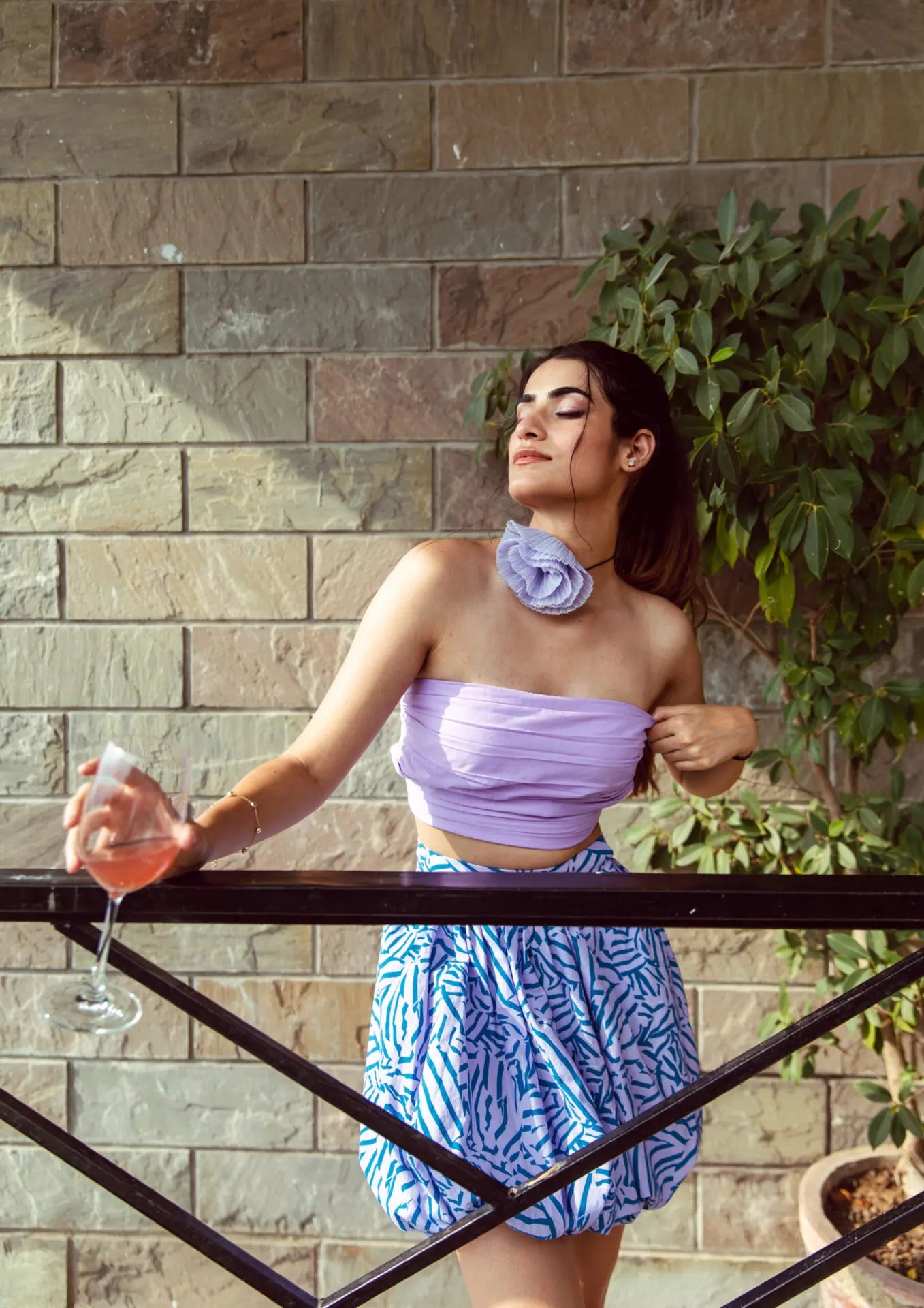 RAMY TUBE PLEATED CROP TOP