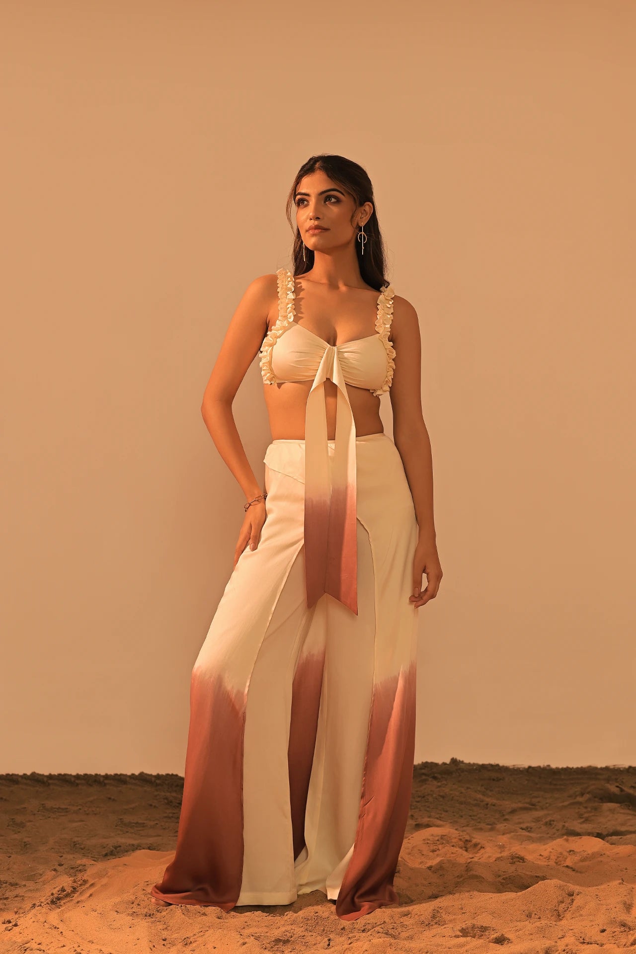 ARI RUFFLE CROP TOP