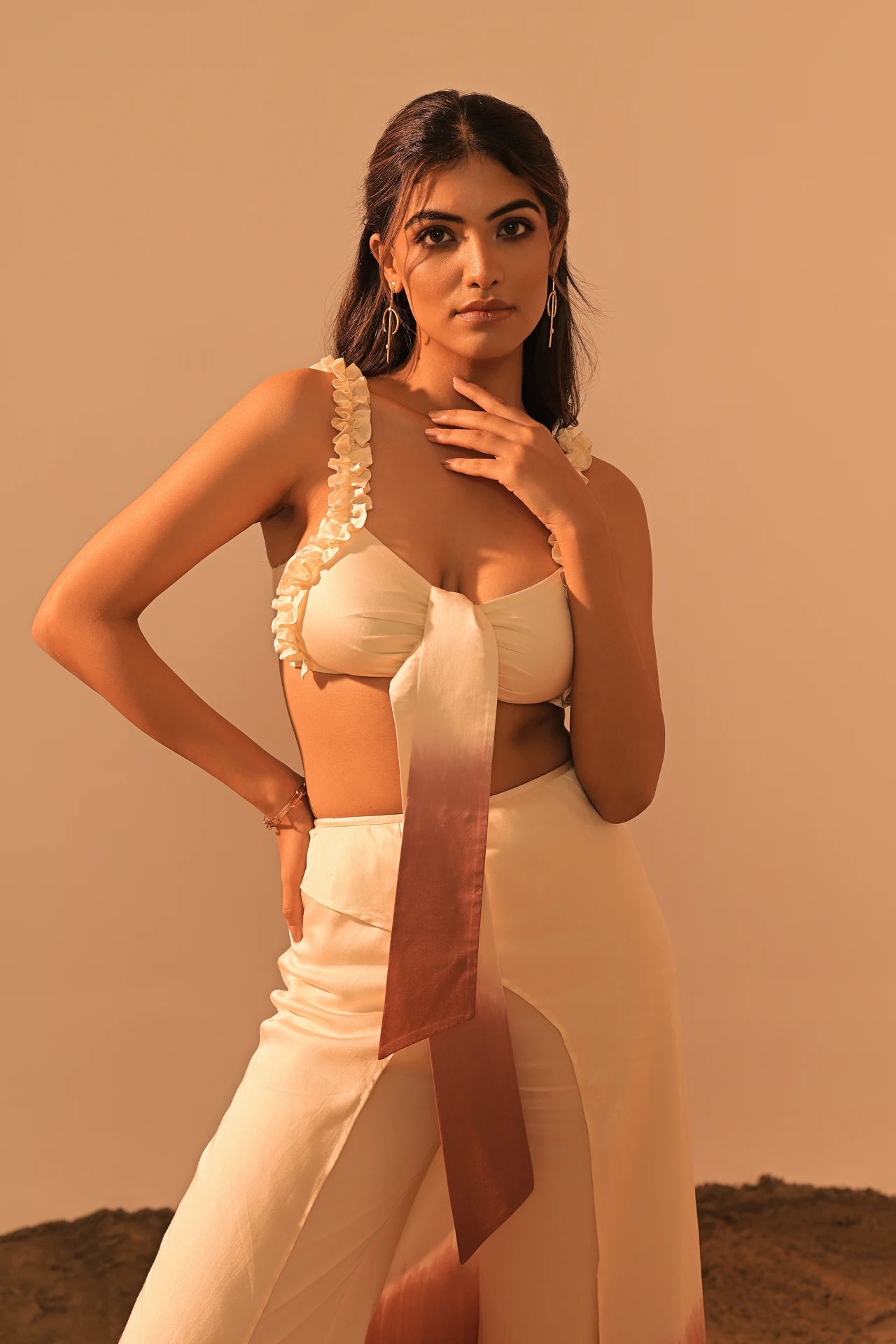ARI RUFFLE CROP TOP