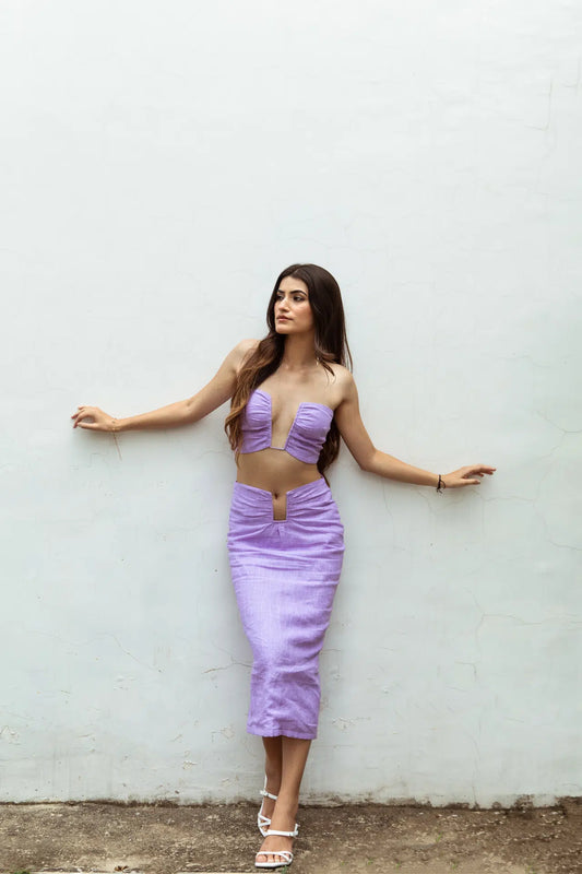 NORA GATHERED CROP TOP