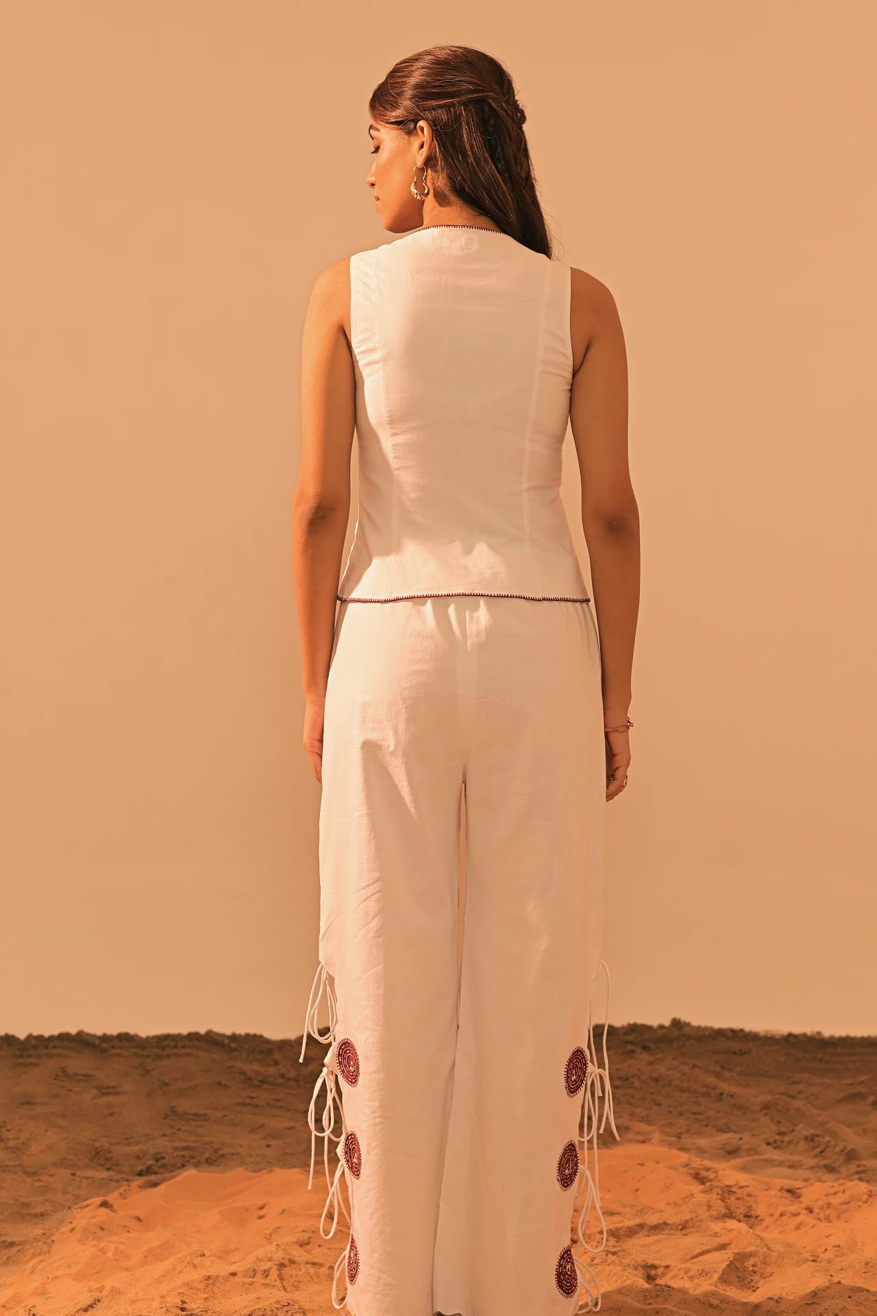 TIMA BOATNECK EMBROIDERED TOP