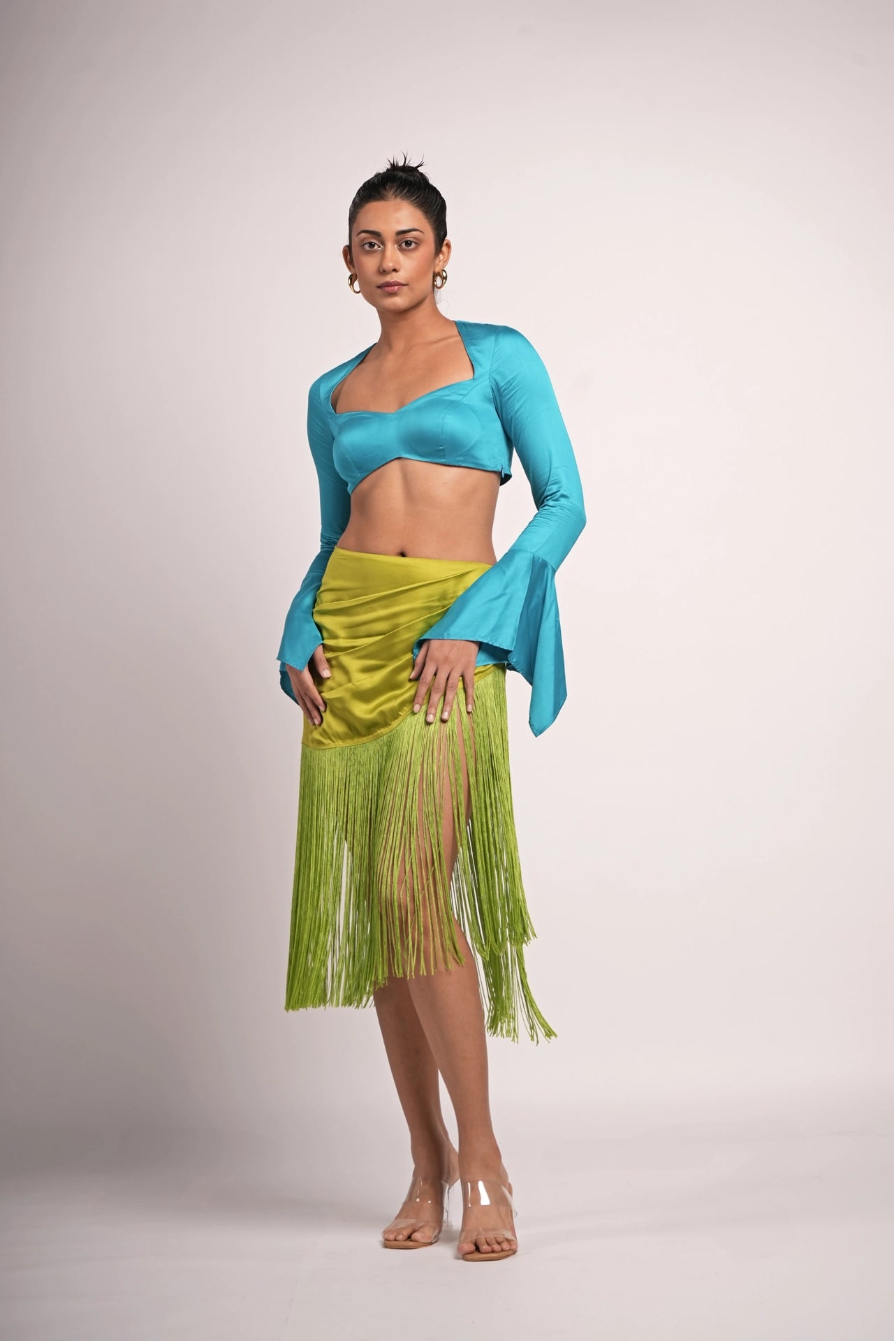 ELECTRIC BLUE CROP TOP