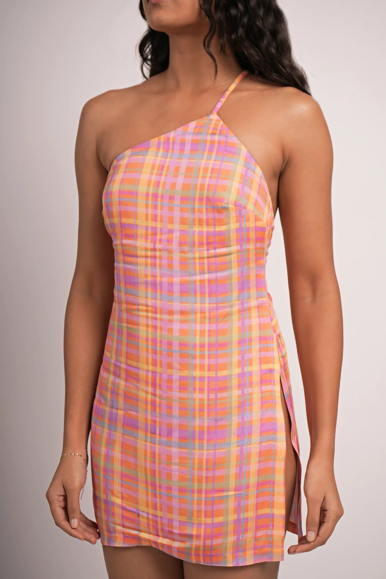 PLAID POP MINI DRESS