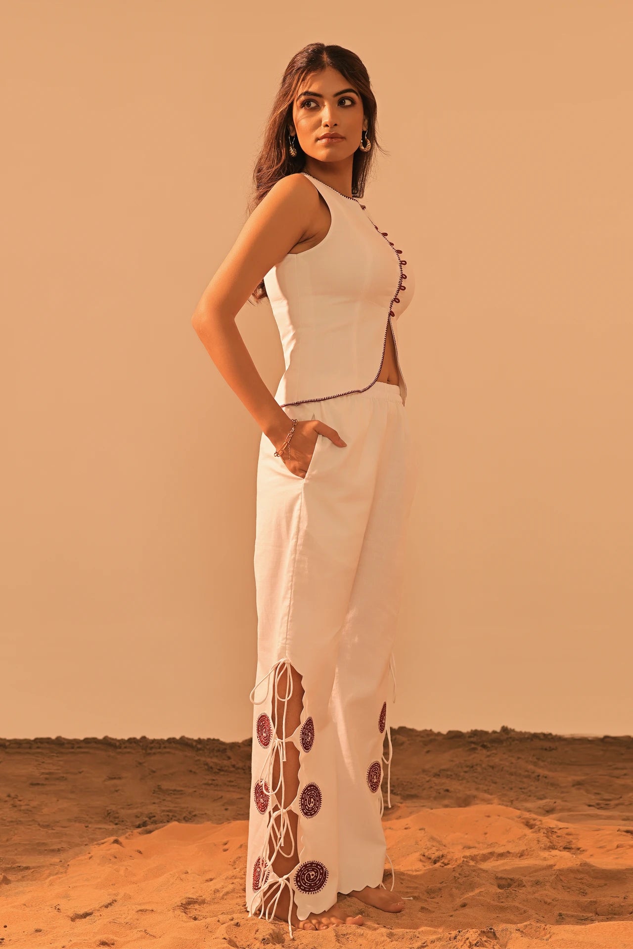 SENTA EMBROIDERED PANTS