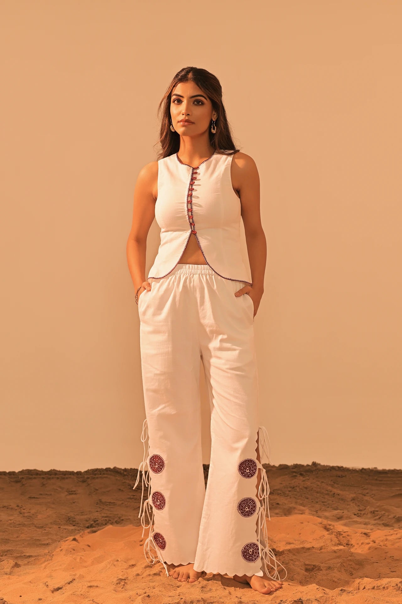 SENTA EMBROIDERED PANTS