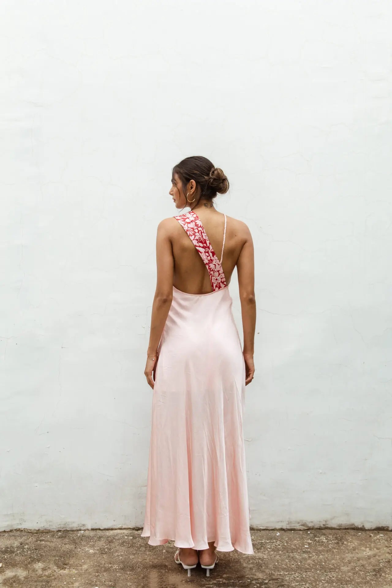 SILVIA MAXI SOLID-PRINT DRESS