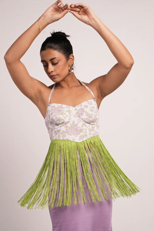 VALESKA FRINGED TOP