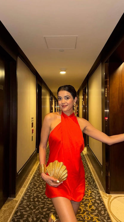 RIVIERA ORANGE MINI DRESS