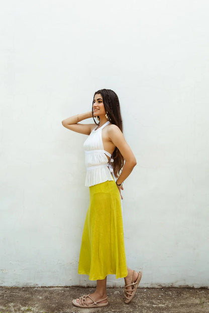 AVNEET KAUR IN OUR KIRYA IVORY BACKLESS TOP
