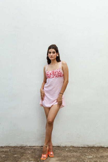 AURA PRINTED MINI DRESS
