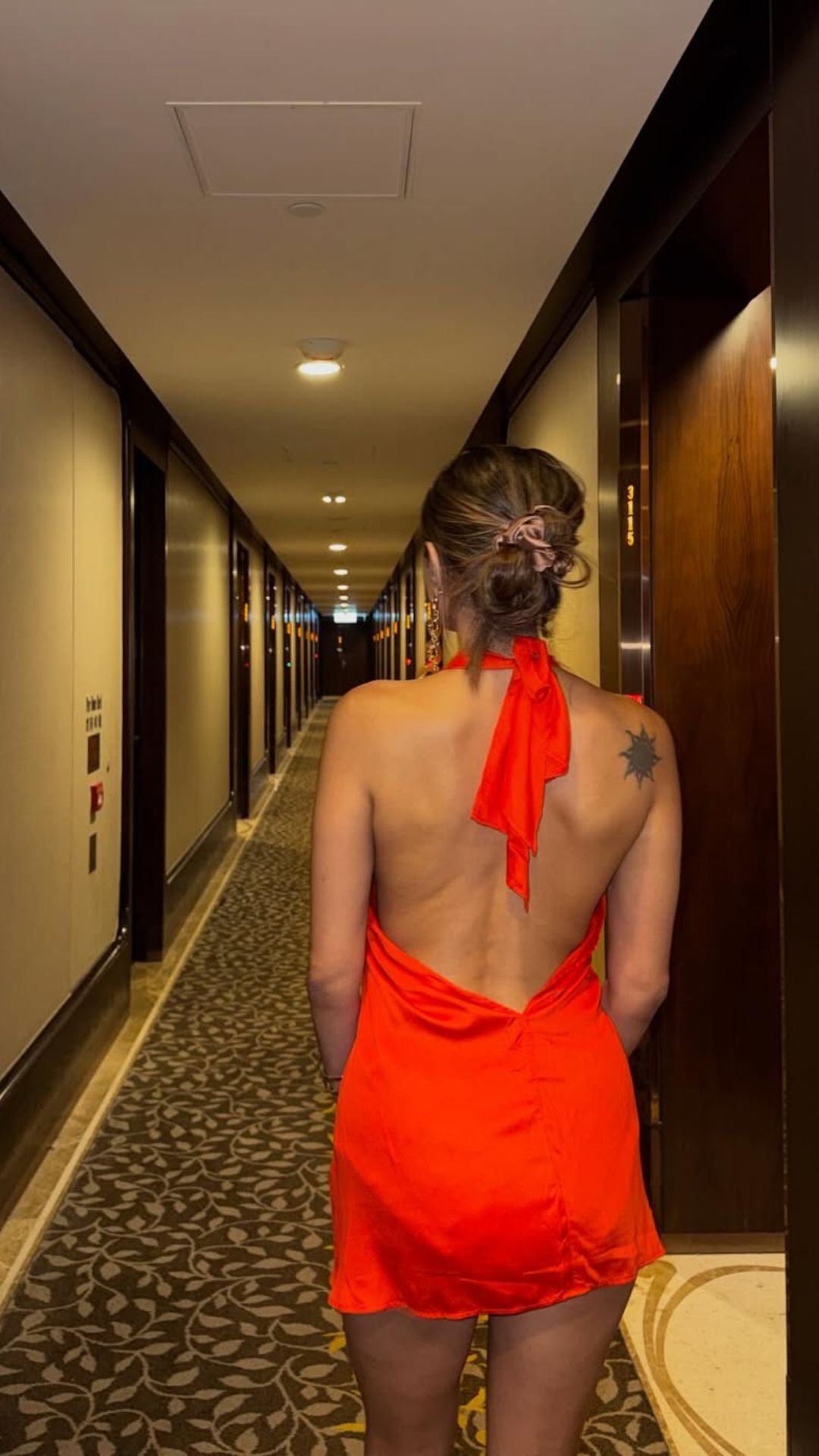 RIVIERA ORANGE MINI DRESS