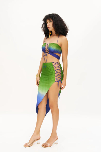 KATY CRISS-CROSS OMBRE TOP