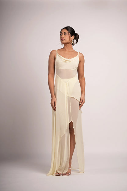 ALBA SHEER MAXI DRESS (BIKINI BRIEF INCLUDED)